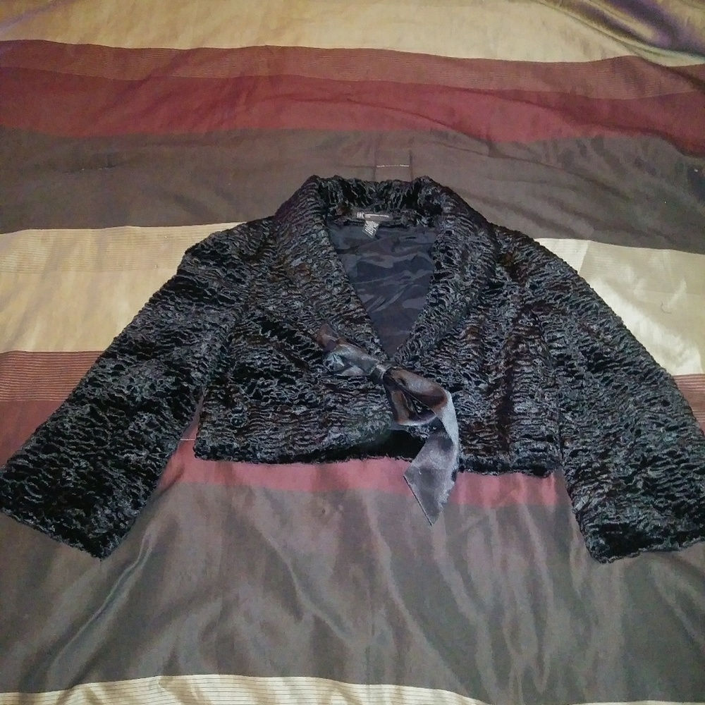 I.N.C International Concept Faux Fur Jacket Size P